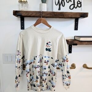 Men's disney Beige Sweater with Festive Print A2-1005